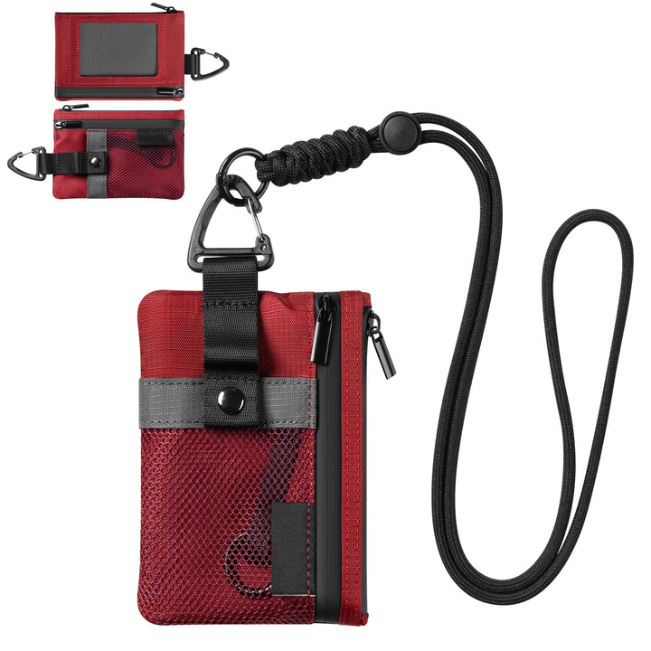 TVW124 - Water Resistant Nylon Wallet with Lanyard and Keychain