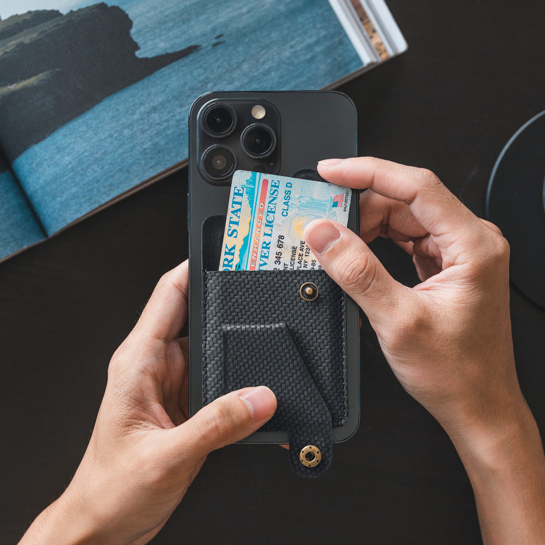 TMP111 - Multi-function Phone Back Card Holder Sticker with Magnetic Buckle