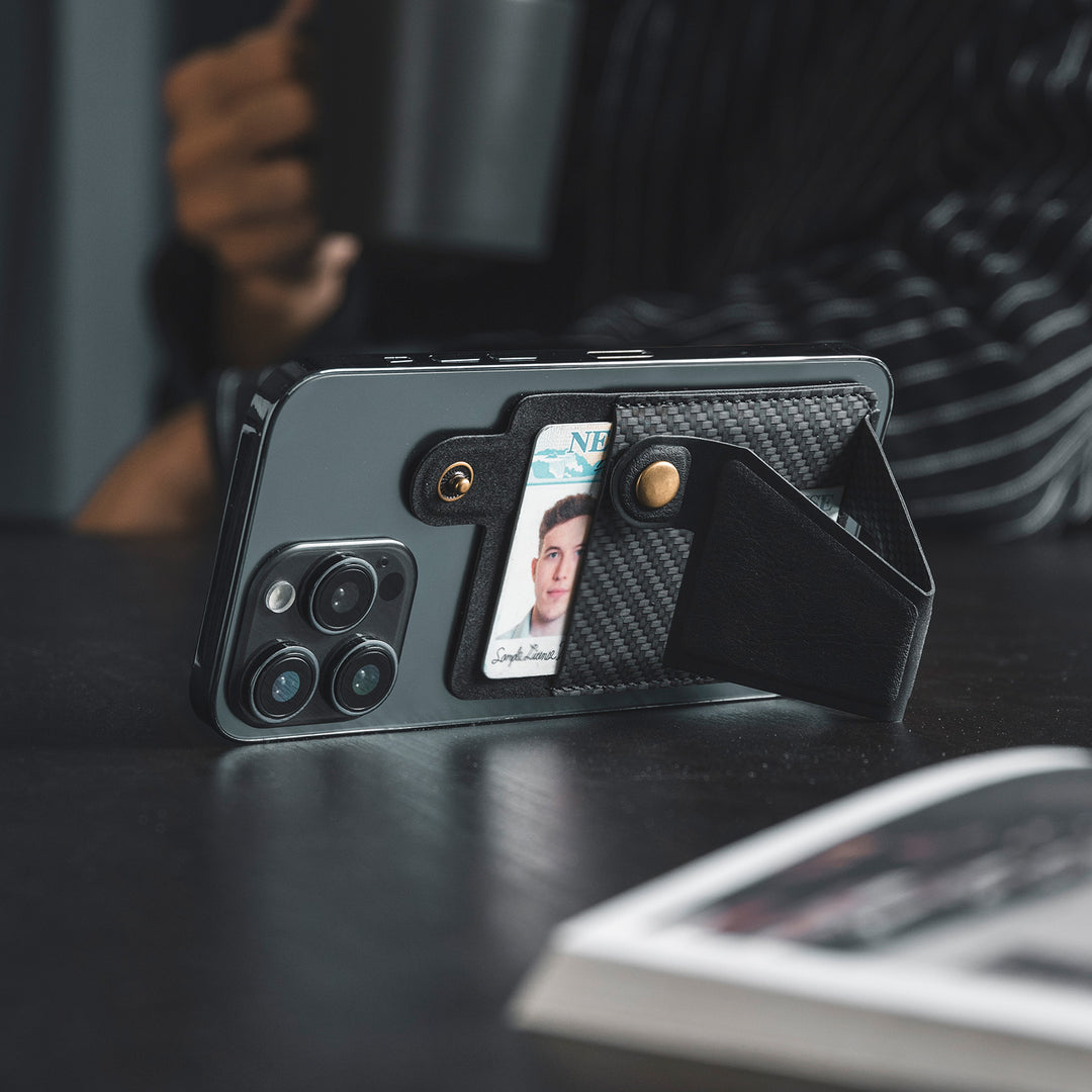 TMP111 - Multi-function Phone Back Card Holder Sticker with Magnetic Buckle