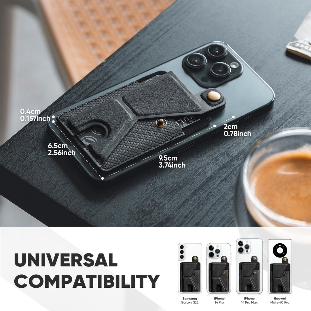 TMP111 - Multi-function Phone Back Card Holder Sticker with Magnetic Buckle