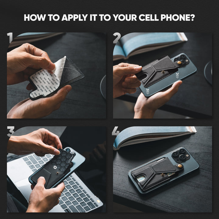 TMP111 - Multi-function Phone Back Card Holder Sticker with Magnetic Buckle