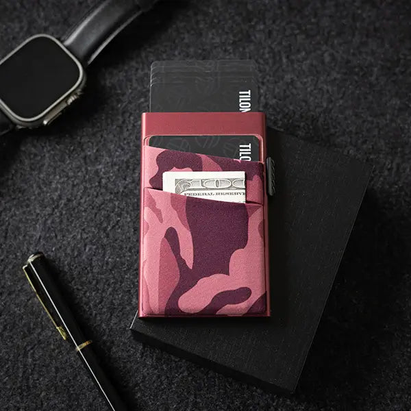 TILONSTAR aluminum wallet with slim RFID blocking card holder design