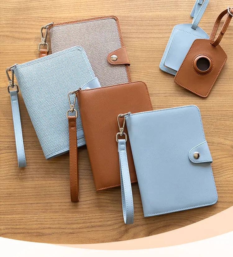 TILONSTAR travel gear collection including passport holders and luggage tags