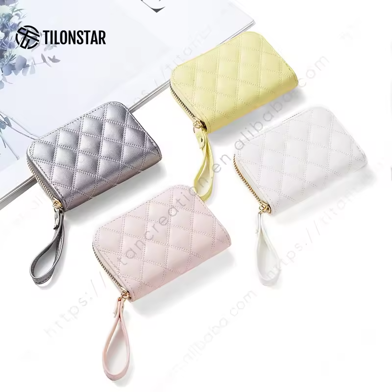 TILONSTAR TWW156 Hot Sales Women Cute Leather Card Bags Travel Wallet Customized Purse For Lady